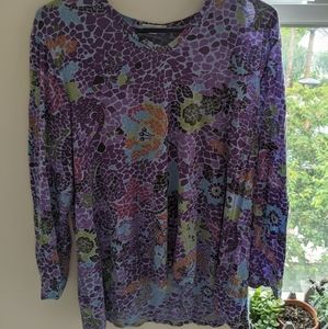 Long sleeve floral top